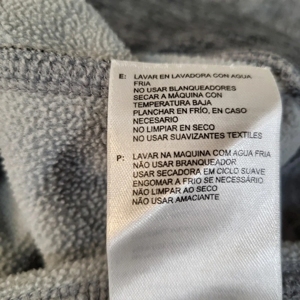 Adidas Men Sweatshirt Medium Gray 1/4 Zip Logo‎ Fleece Pullover
